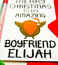 Personalised Christmas Card For Boyfriend Merry Christmas To Amazing Boyfriend  - Image 7