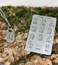 ASTRONOMICAL CONSTELLATION STARSIGN Hand Stamped Pewter Necklace - Image 4