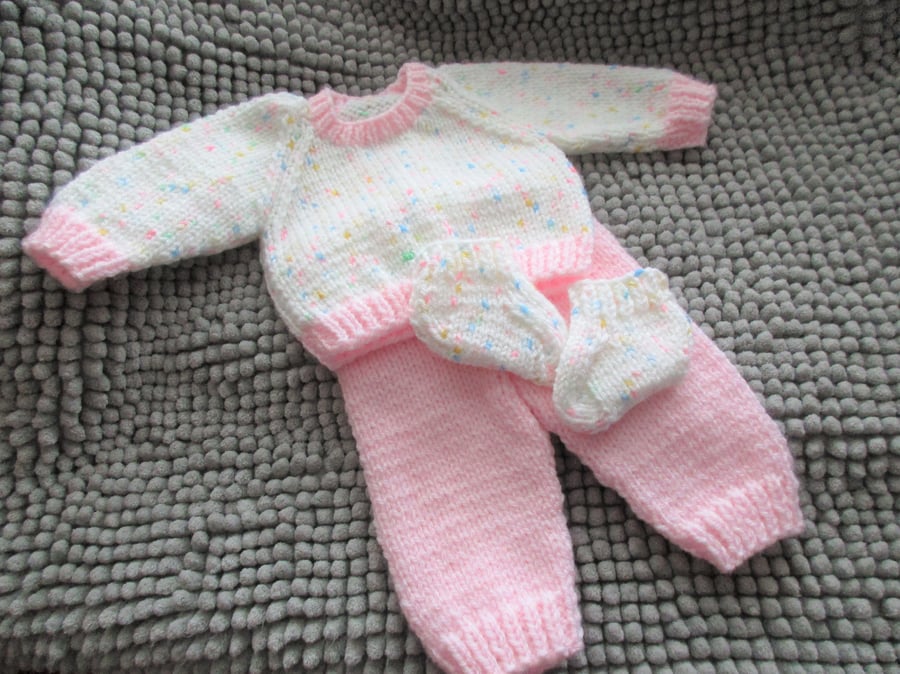 15-18" Dolls Trousers Jumper & Socks