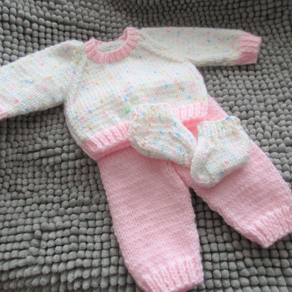 15-18" Dolls Trousers Jumper & Socks