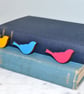 Painted Wooden Bird Brooch, various colours - Image 3