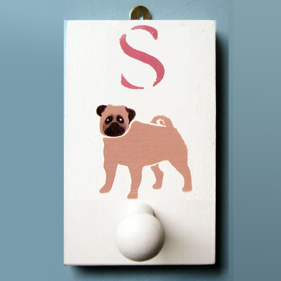 Pug Dog Coat Hook