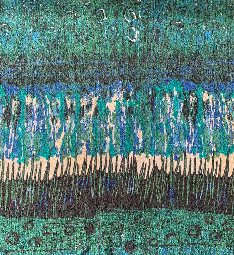 Tropical Pink Orange PAW PAW Sandersons 70s Vintage Fabric Lampshade option 