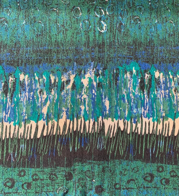 Tropical Pink Orange PAW PAW Sandersons 70s Vintage Fabric Lampshade option 