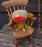 Sage the Goblin, crocheted companion creature, collectible toy for grown ups - Image 3