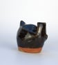 Shiny black ceramic wren - Image 2
