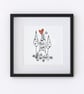 House In The Forest illustration, Giclee print