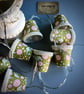 Mini Lampshade Fairy Lights - Tilda Bird Pond Love Birds Green