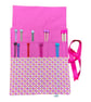 Liberty floral print Straight knitting needle case, needle roll, ribbon tie 