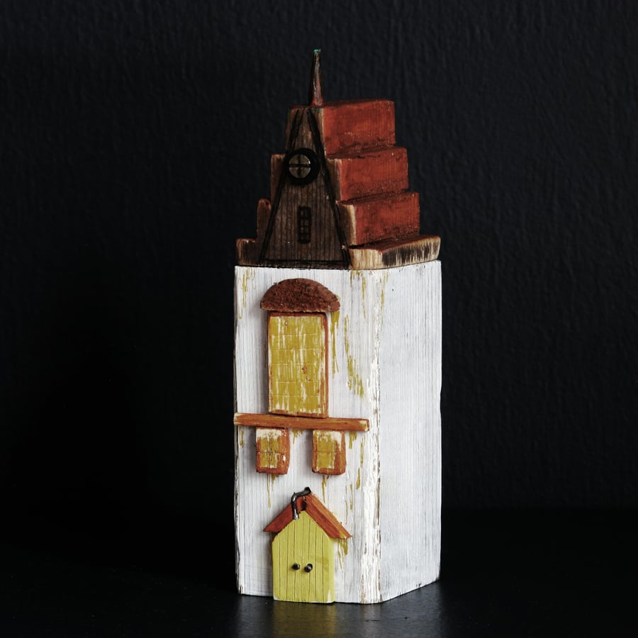 Wonky Buildings, Amsterdam Driftwood Art