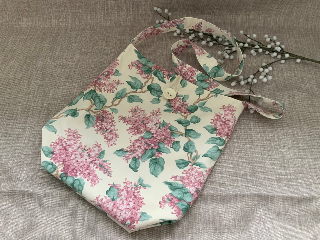 Perfectly Imperfect, Floral Hobo Bag, Reusable Bag, Bucket Bag, Teachers Bag