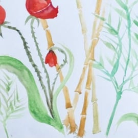 Flowers and Bamboo