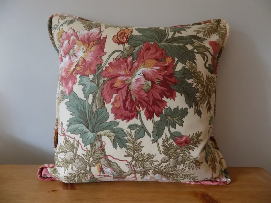 Sanderson 'Meyerling' Piped Cushion Cover