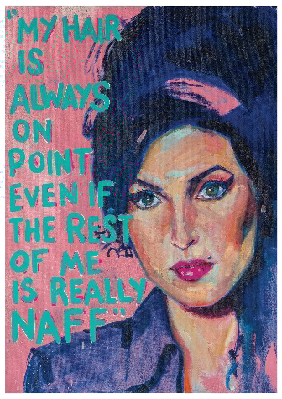 'Naff' - A2 Amy Winehouse Print