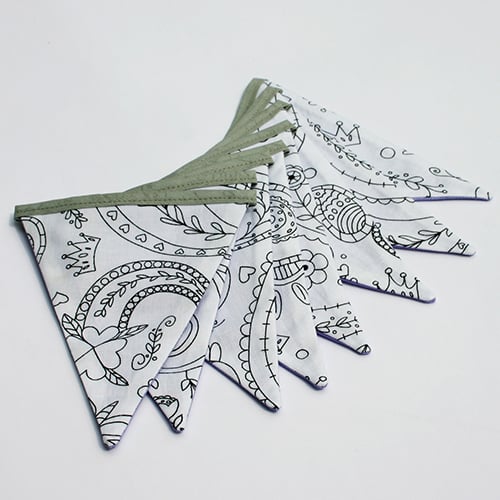 Colour Me Bunting - Pink