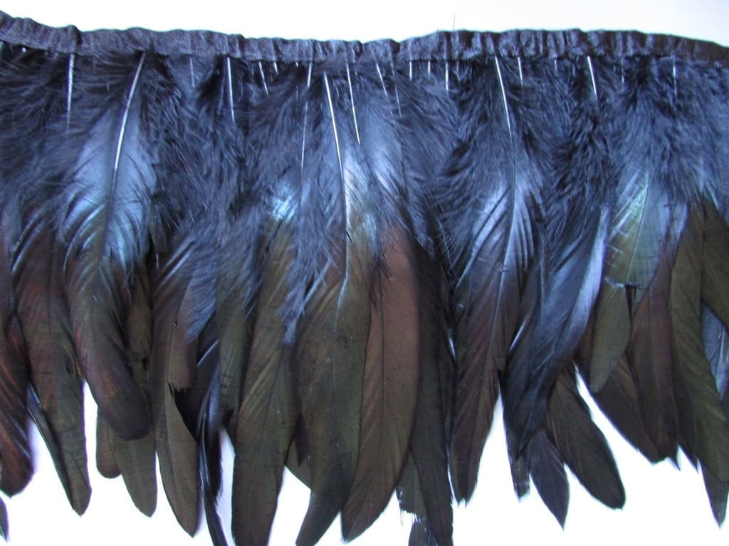 Top Quality Coque Feather Fringe sold by the metre for sewing costume millinery 