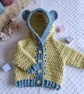 0-6 Months Teddy Bear Baby Cardigan with Hood – Baby Shower Gift - Image 3