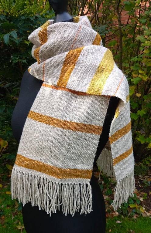 Handwoven Shetland Wool Scarf