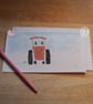 Red Tractor Blank Card - Image 3