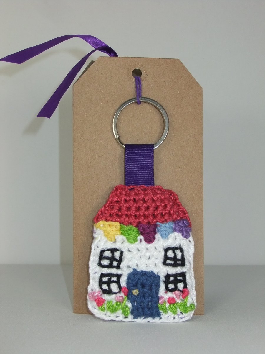 Cottage Key Ring Card