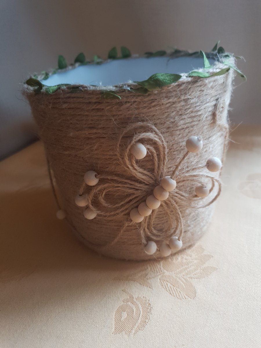 Jute Twine planter,organizer