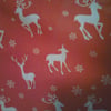 Xmas fabric red with deer - fat quarter or per metre lengths