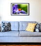 Ladybird on bluebell wall art print - Image 1