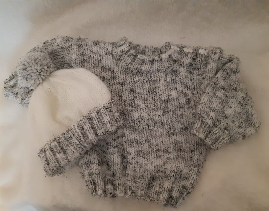 Baby Boys Jumper with matching Hat
