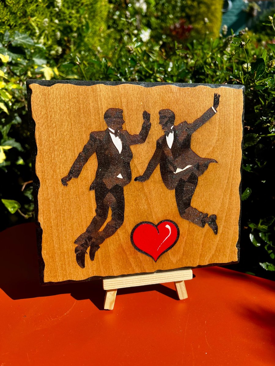 Same sex romantic wooden sign