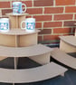 Tiered corner display stand - 4 shelf. Flat packing - ideal for craft fairs!  - Image 5