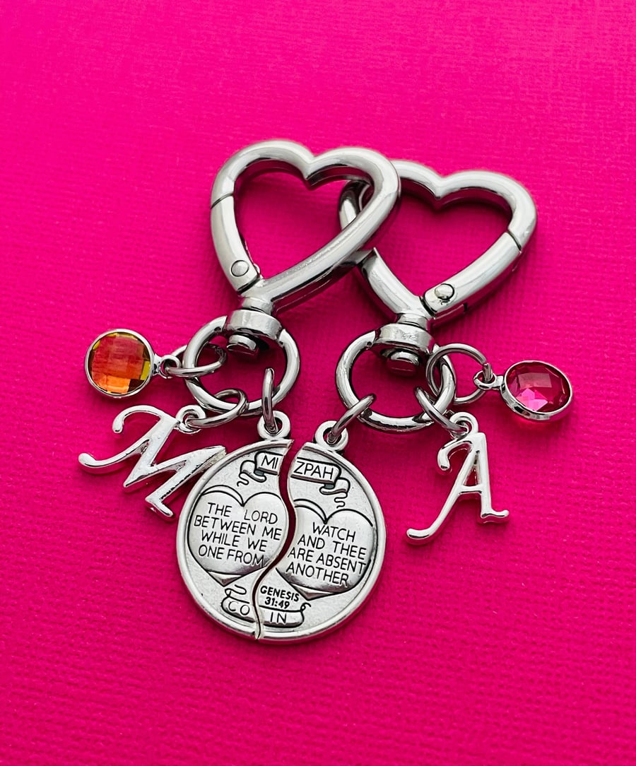 Mizpah Keychain Set