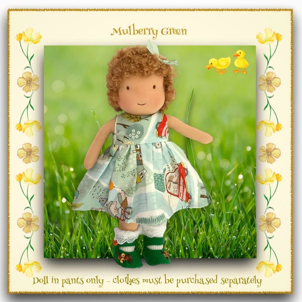 Doll - Maisy Maydew - a handcrafted Mulberry Green doll