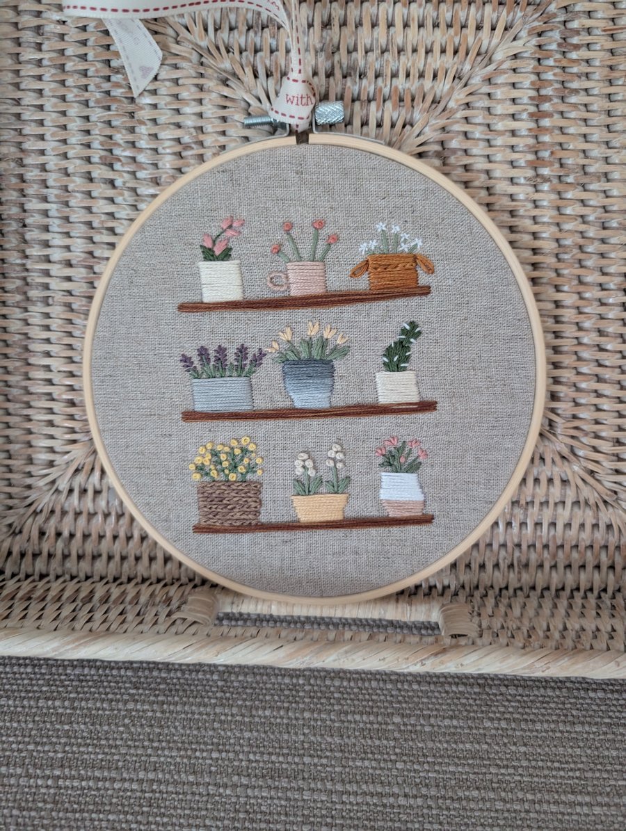 Flower Shop Embroidery in Hoop 