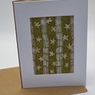 Hand Embroidered Daisy Card