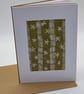 Hand Embroidered Daisy Card