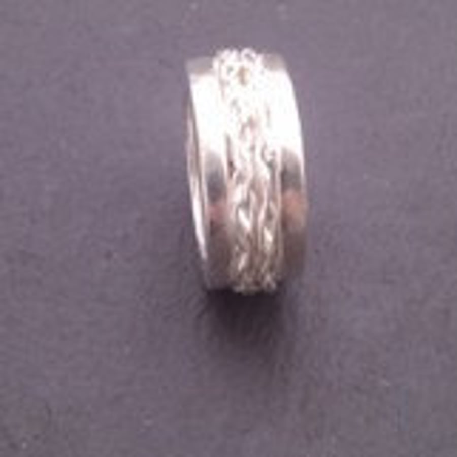 Ring Chunky Wedding or Dress in silver or gold