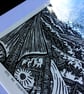 Here Be Monsters - Limited Edition - Hand printed & painted Linoprint - Image 4