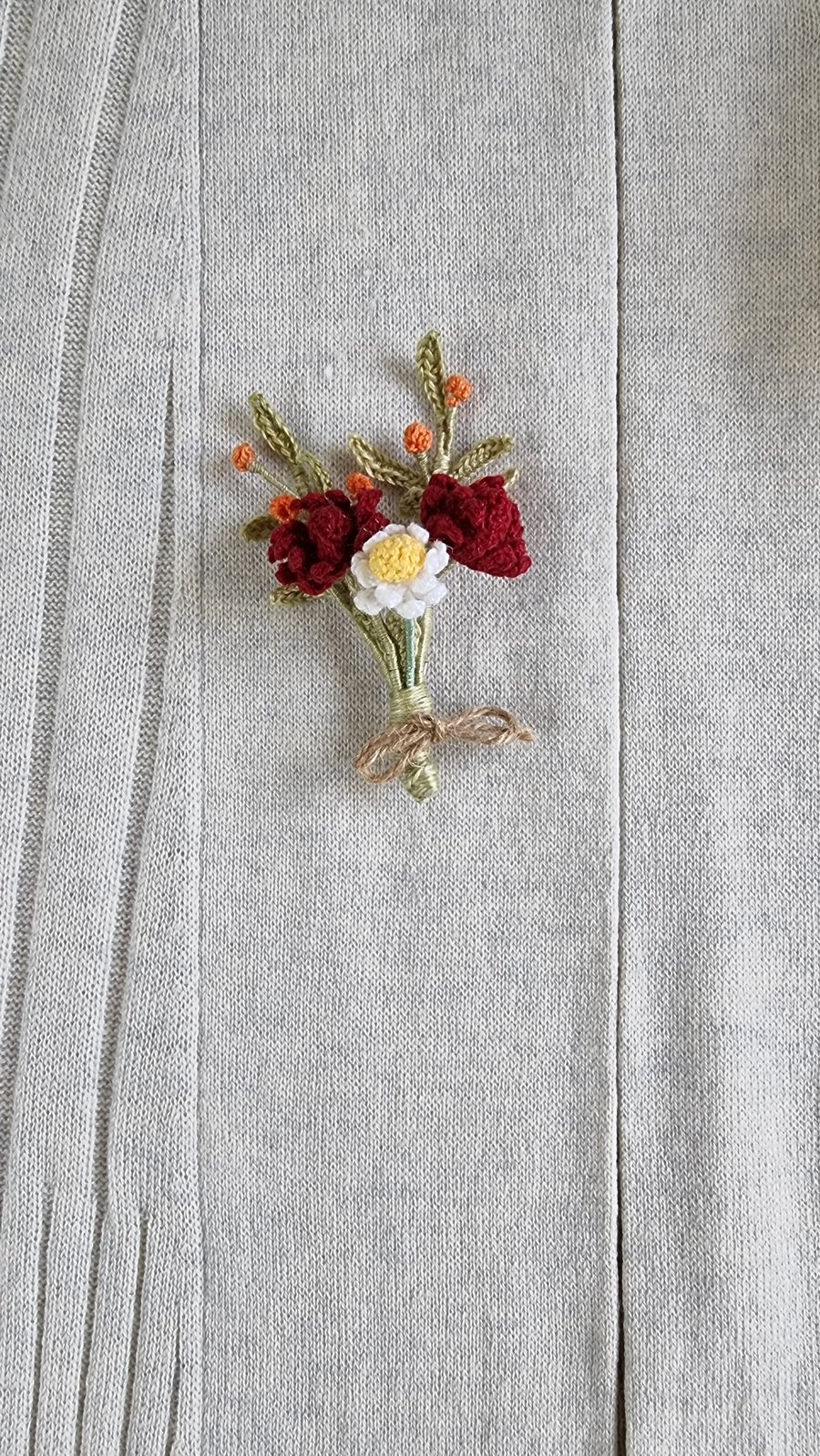 wild flower brooch