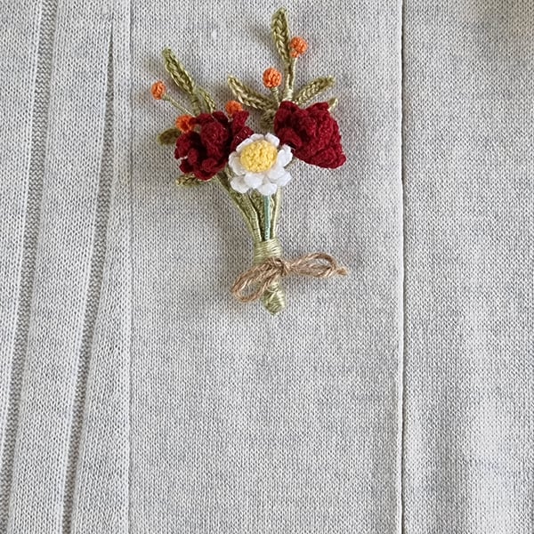 wild flower brooch