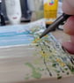 Daisies at the beach Original SeaPainting - Image 5