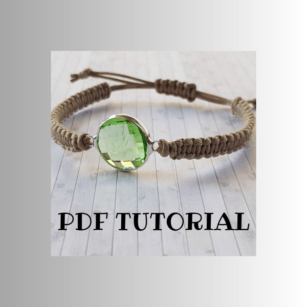 Charm Connector Bracelet Tutorial - macrame tutorial - craft making