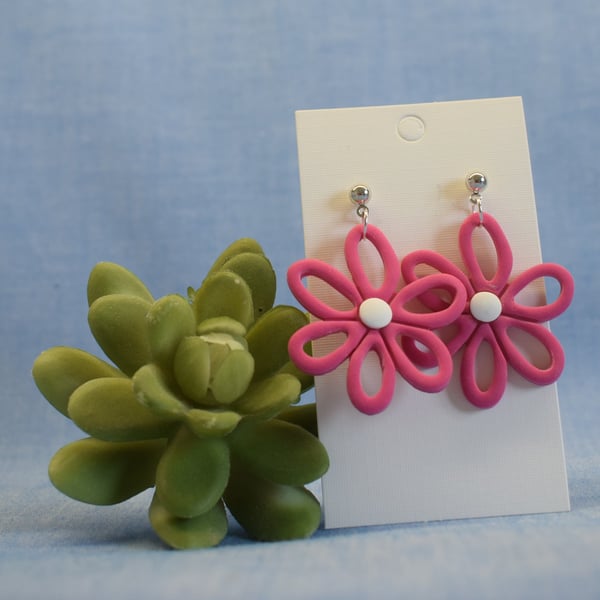 Open Petal Statement Earrings