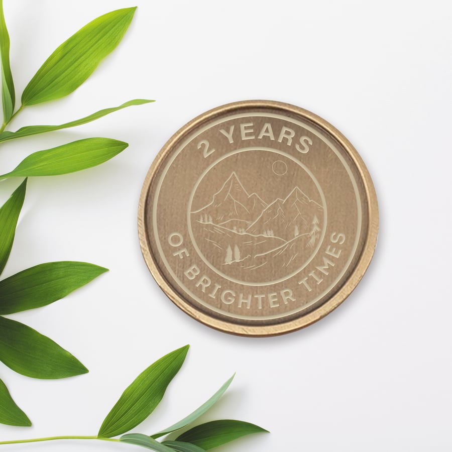Sobriety Coin - Brighter Times: AA Coin Chip Token For Recovering Alcoholic