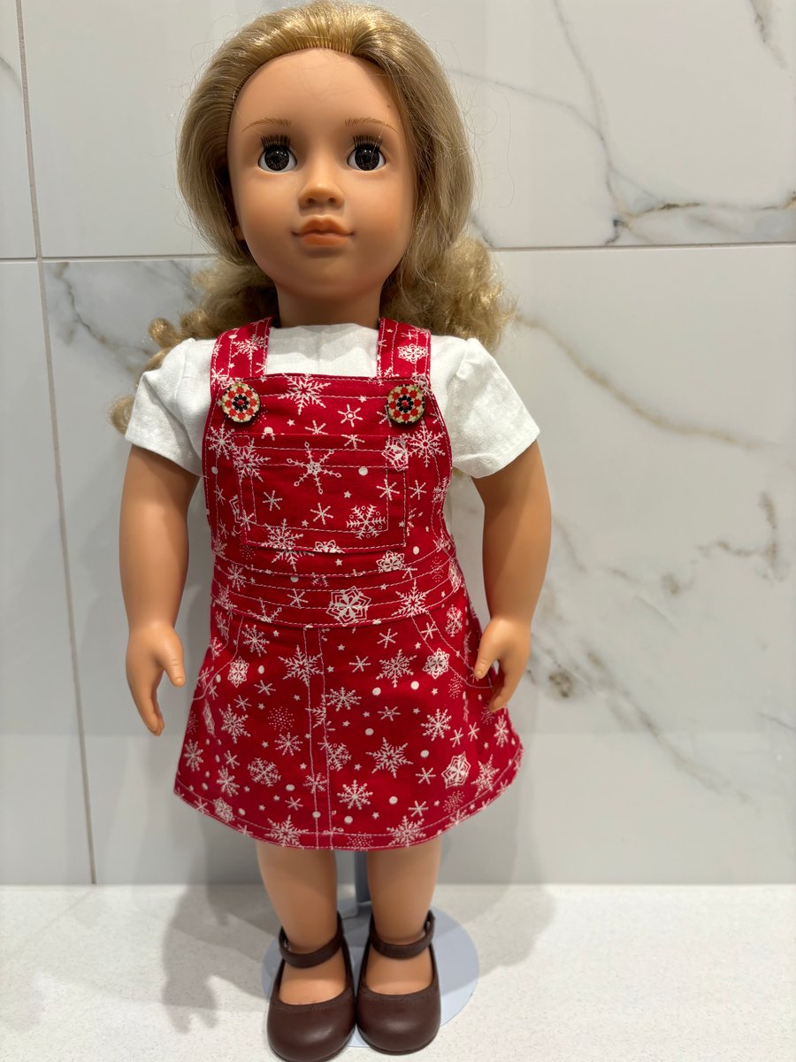 Dolls Snowflake Pinafore Dress