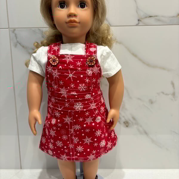 Dolls Snowflake Pinafore Dress