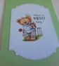 Birthday Card and gift tag set. Cricket. Sport. Ref 433 - Image 2