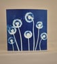 Dandelions Cyanotype Card