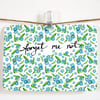 Forget me not- set of four notelets