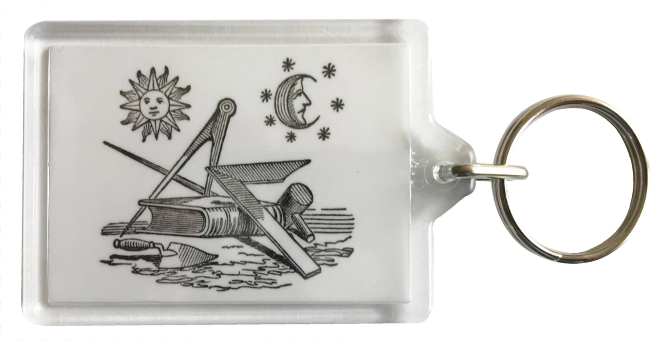 Landmarks of the Order (1) - Masonic - Keyring with 50x35mm Insert 