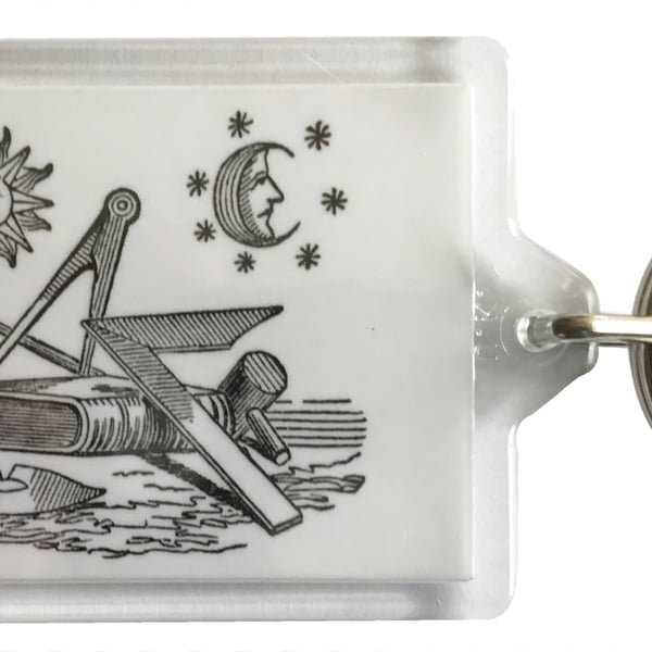 Landmarks of the Order (1) - Masonic - Keyring with 50x35mm Insert 